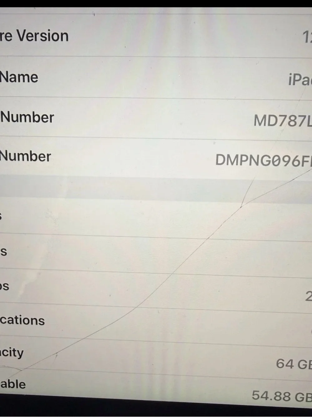 iPad Air (2014) 64gb WIFI ONLY (Screen needs to be replaced)